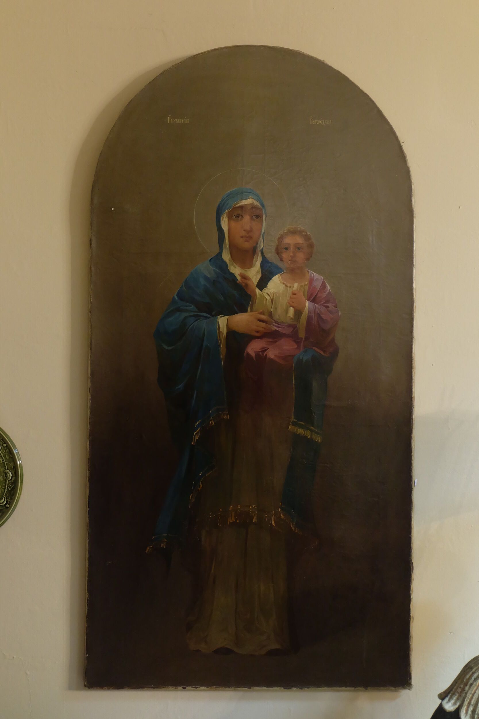 sehr altes Bild, Öl auf Leinwand